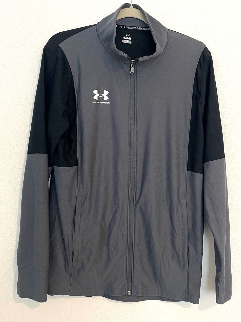 Under Armour Men's Gray and Black Full-Zip Performance Jacket